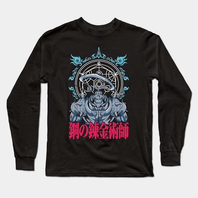 Alphonse Elric: Bound by Steel | Fullmetal Alchemist Brotherhood Long Sleeve T-Shirt by Silvercrowv1